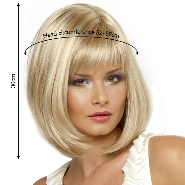 Women Bob Short Brown Wig Layered Curly Blonde Synthetic Hair Cosplay Full Wigs Women Bob Short Brown Wig Layered Curly Blonde Synthetic Hair Cosplay Full Wigs